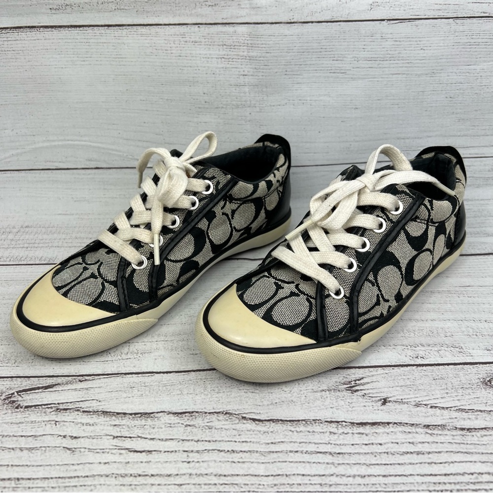 Womens Coach Barrett Signature Canvas black Sneakers size 5.5 - Picture 14 of 15